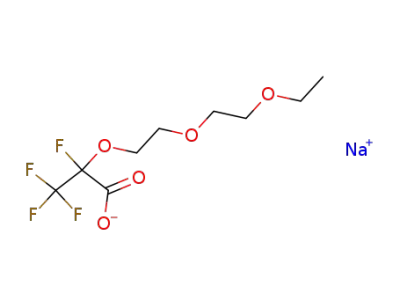 Sodium; 2-[2-(2-ethoxy-ethoxy)-ethoxy]-2,3,3,3-tetrafluoro-propionate